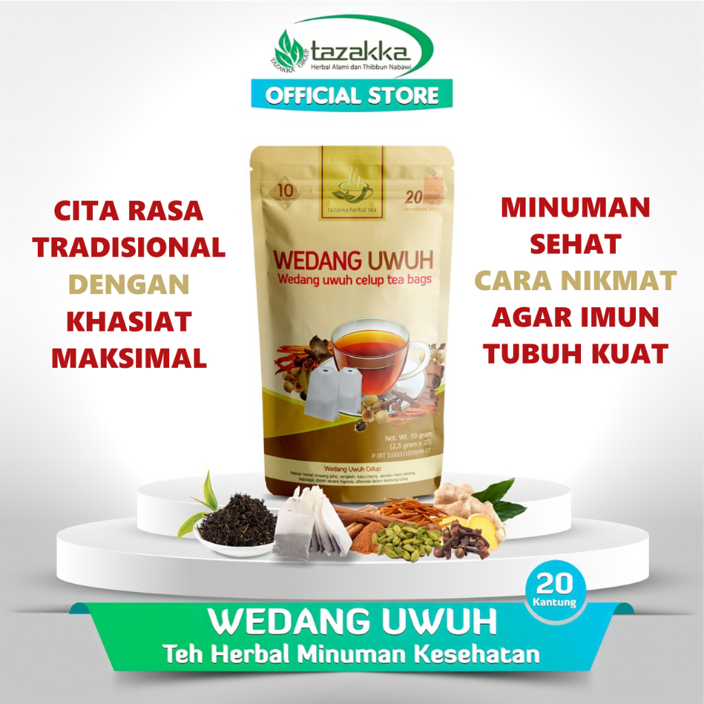 

Wedang Uwuh Khas Jogja Isi 20 Minuman Tradisional Untuk Menghangatkan Dan Meningkatkan Daya Tahan Tubuh Kemasan Standing Pouch Premium Export Quality Isi 20 Kantong Celup Herbal Tazakka