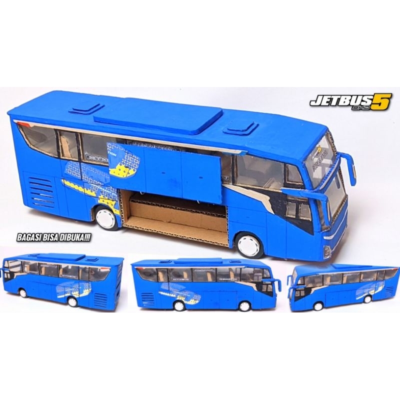 miniatur bus jb5 dari kardus