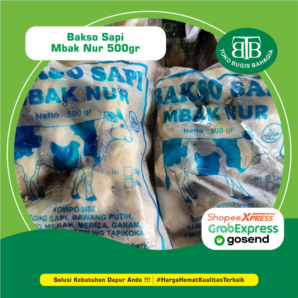 

Bakso Sapi Mbak Nur 500gram