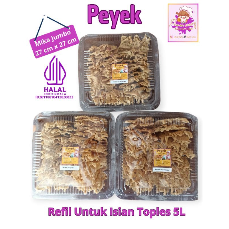 

PAWON MAMY - Rempeyek semua varian - Mika Jumbo Refill Toples 5L