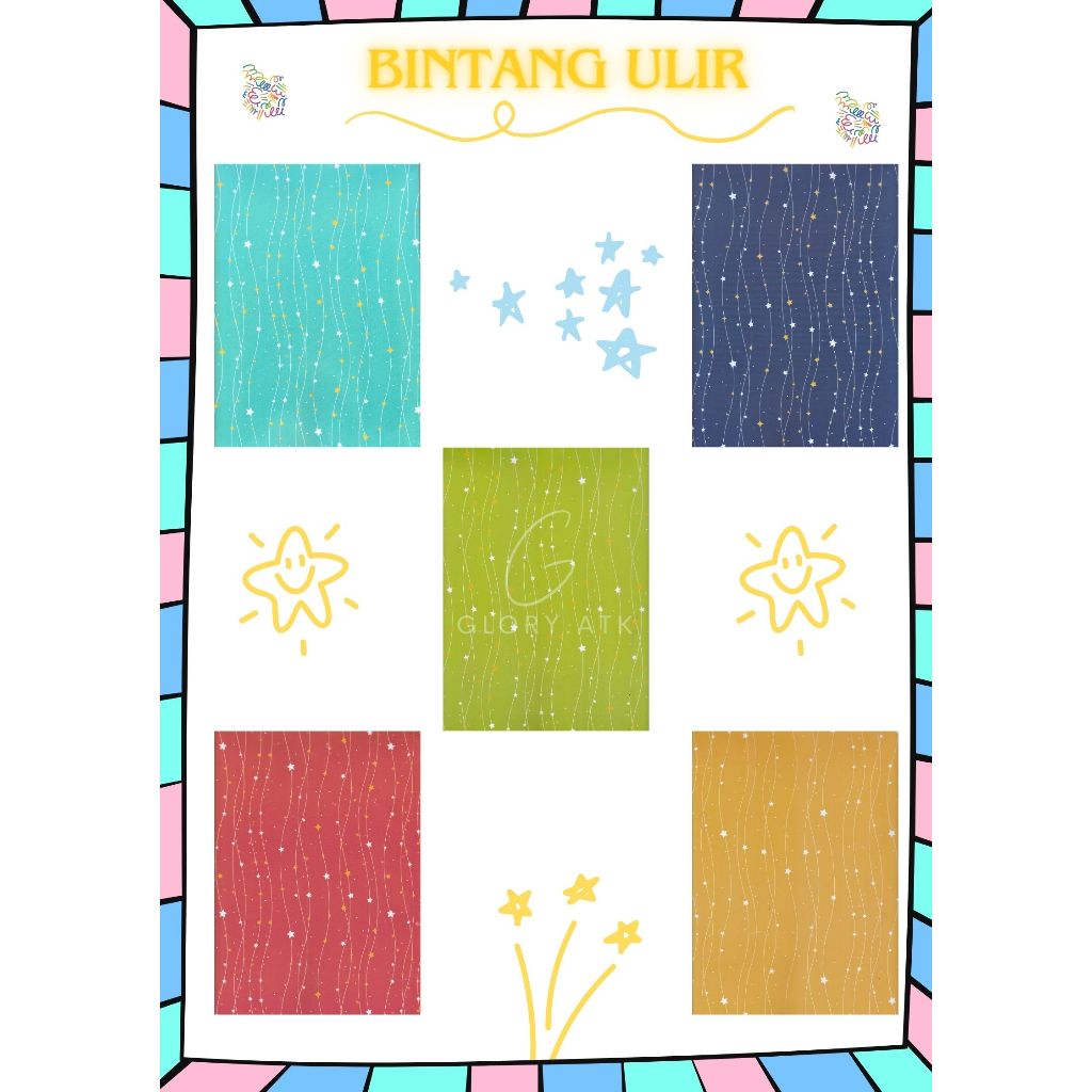 

KERTAS KADO FANCY BINTANG ULIR