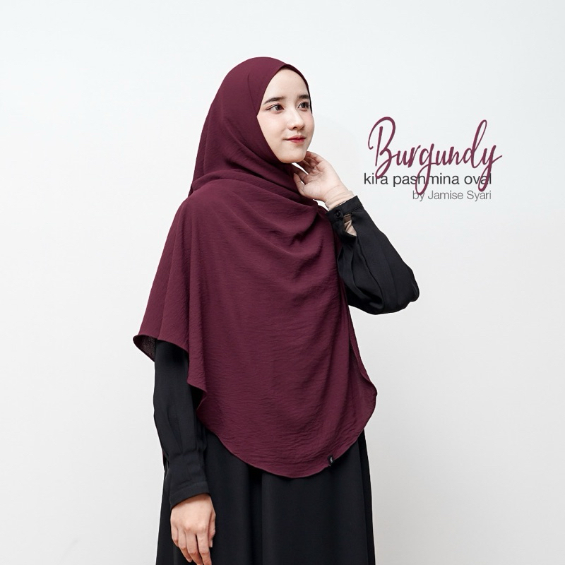 hijab Pashmina Crinkle Airflow Oval Curve Malaysia /jilbab Pashmina Oval/kerudung Curve Crinkle
