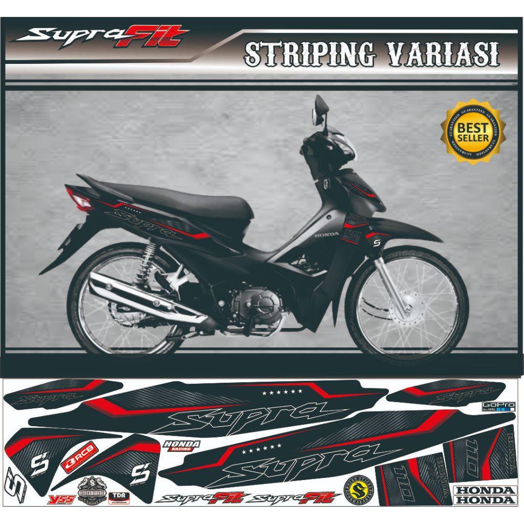 [COD] Stiker SUPRA FIT NEW 2006 striping SUPRA FIT NEW 2006 motor HONDA motor sticker