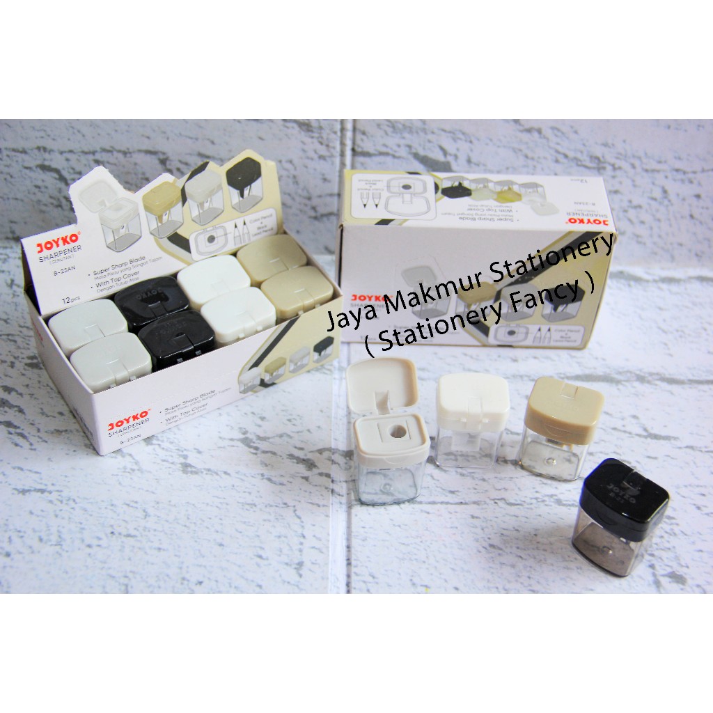 

Rautan Pensil Joyko Sharpener 1 lubang B-23AN (1 pak)