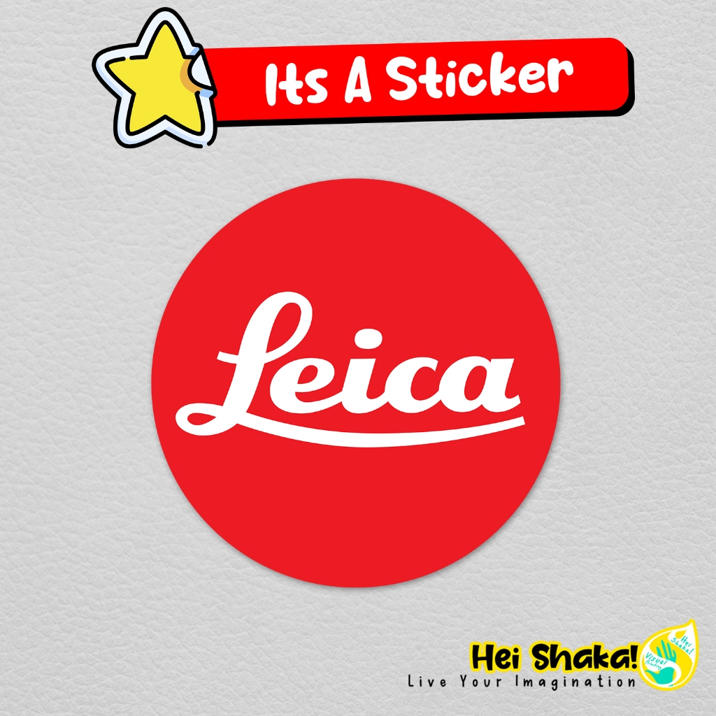 

Stiker Leica Logo Sticker Kamera Vinyl Anti Air