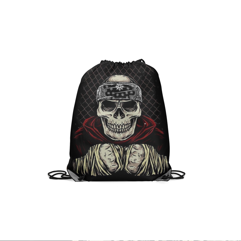 tas serut tengkorak / tas distro kekinian / tas murah / tas ringan di bawa kemana saja / tas serbagu