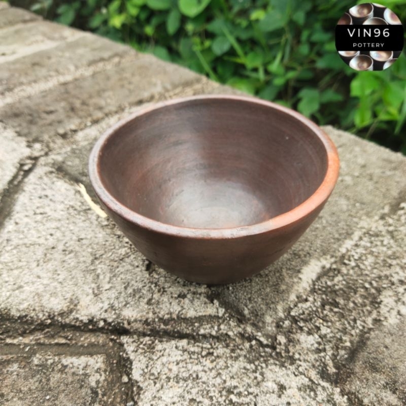 Mangkuk D12cm gerabah tanah liat