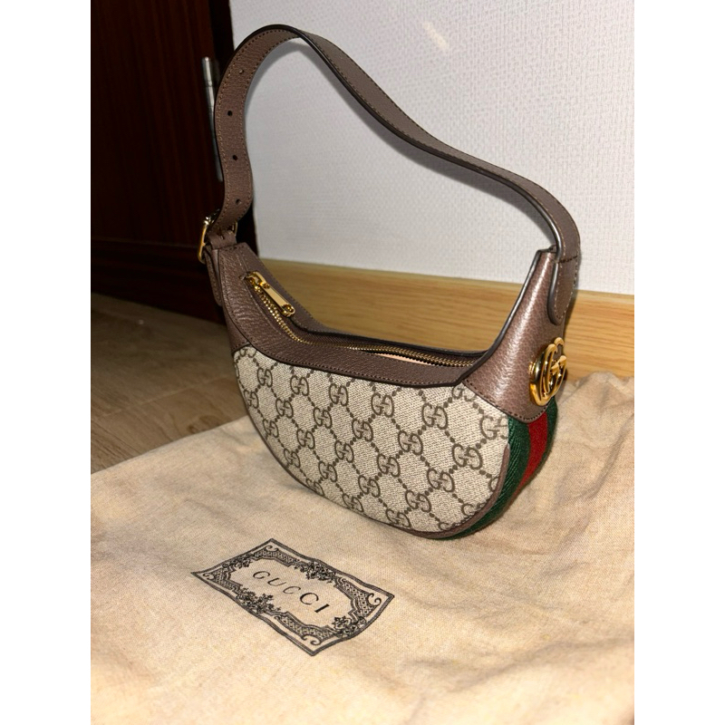 Gucci Ophidia crescent shaped bag