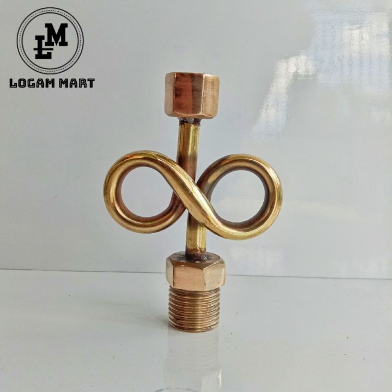 Kran Sifon Angka 8 Manometer Boiler Setrika Uap / Boiler Syphon