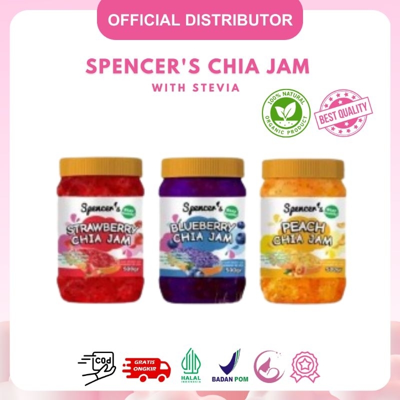 

Spencer's Chia Jam Selai Sehat Rendah Kalori