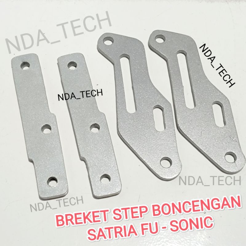 BREKET PLAT BESI STEP BELAKANG SATRIA FU SONIC PLAT STEP BONCENGAN PIJAKAN JALU UNDERBONE MOTOR SONI