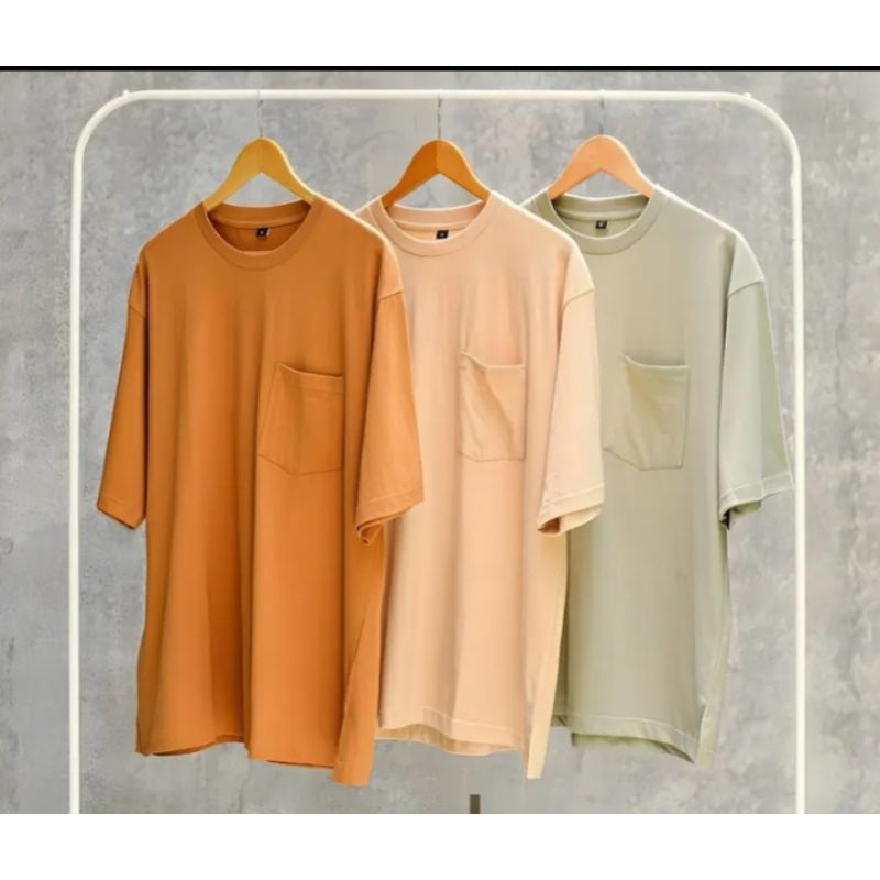 OVERSIZE POCKET KAOS COTTON COMBED 24S PREMIUM DISTRO KAIN COTTON