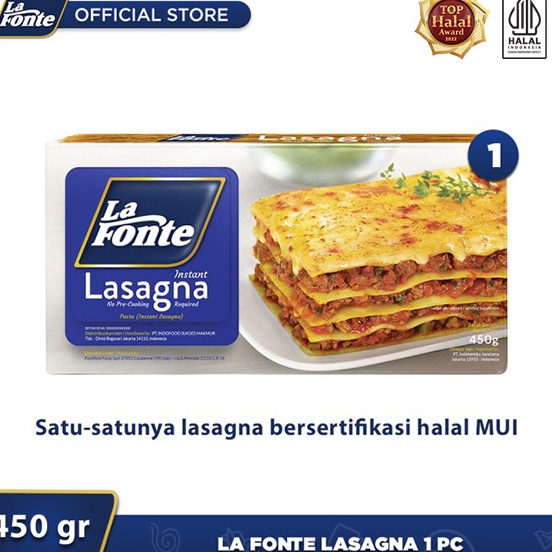 

C6369 La Fonte Lasagna 45gr 1 Pc