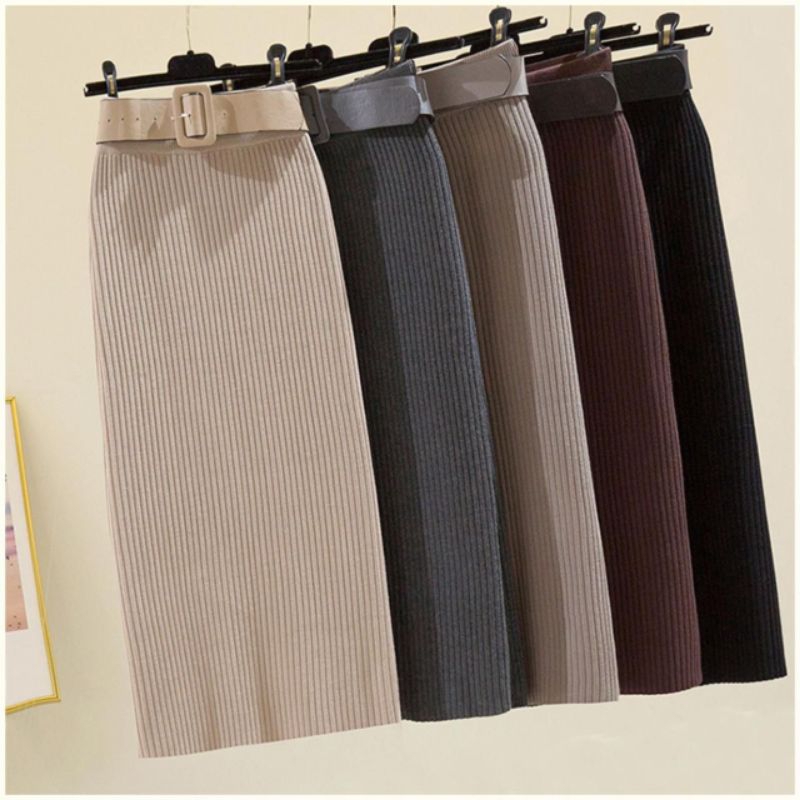 [ BEST SELLER ] ROK RAJUT SPAN IMPORT PREMIUM / ROK KNIT SKIRT / ROK PANJANG