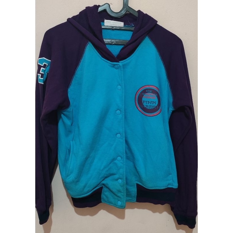 Semi Crop Varsity Pink Garden