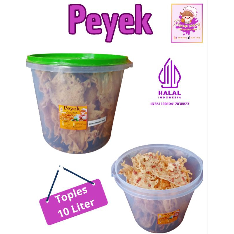 

PAWON MAMY - (Toples 10L) Rempeyek kacang - Rempeyek Rebon - Rempeyek kacang Hijau - Peyek 1kg- rempeyek 1000gr