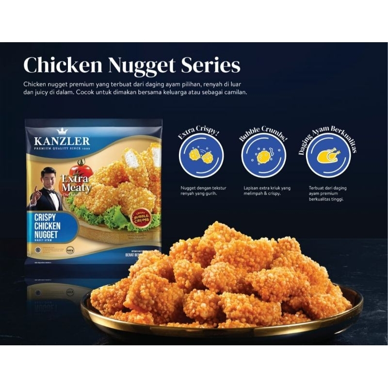 

KANZLER CRISPY CHICKEN NUGGET 450 G