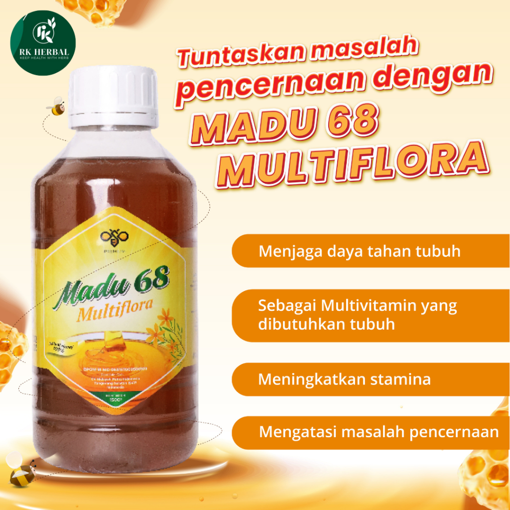 

Madu Multiflora 68 - Membantu Meningkatkan Daya Tahan Tubuh - 650 Gram