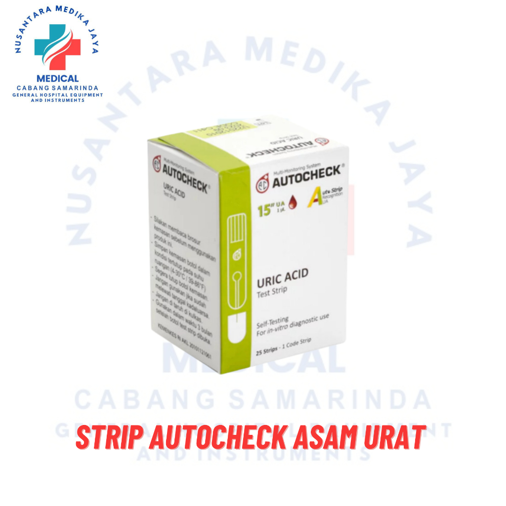 Strip Autocheck Asam Urat Autocheck Uric Acid Test Strip