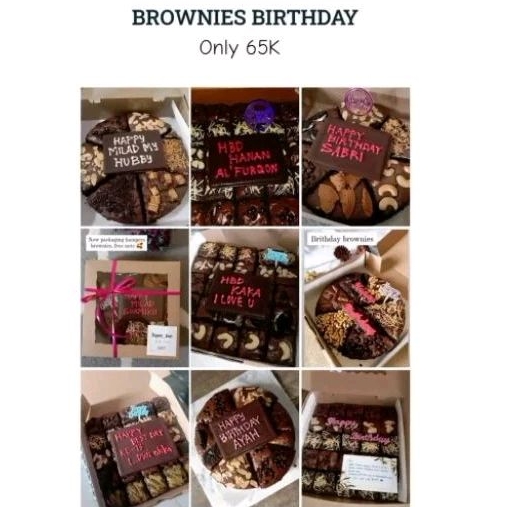 Fudgy Brownies Ulang Tahun/Brithday