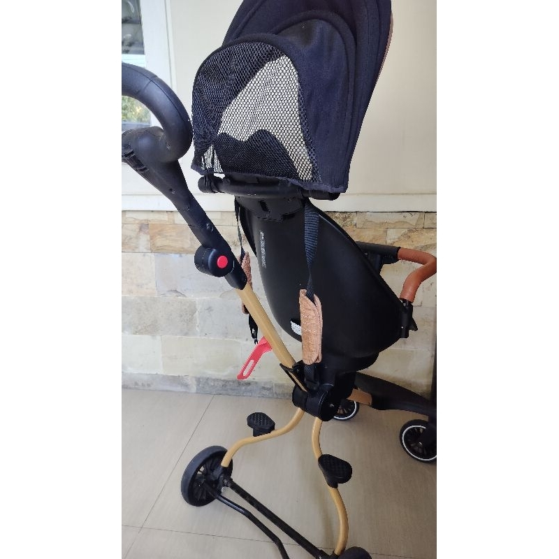 Stroller baobaohao v5b canopy brown second preloved LIKE NEW