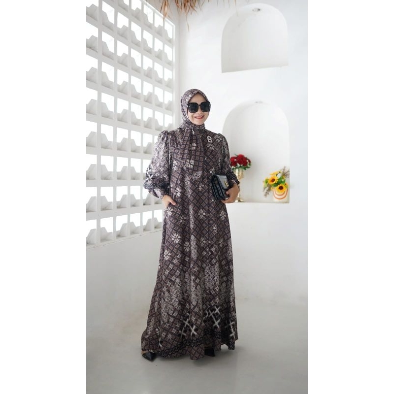 GAMIS AURA SET HIJAB - GAMIS DEWASA SET HIJAB