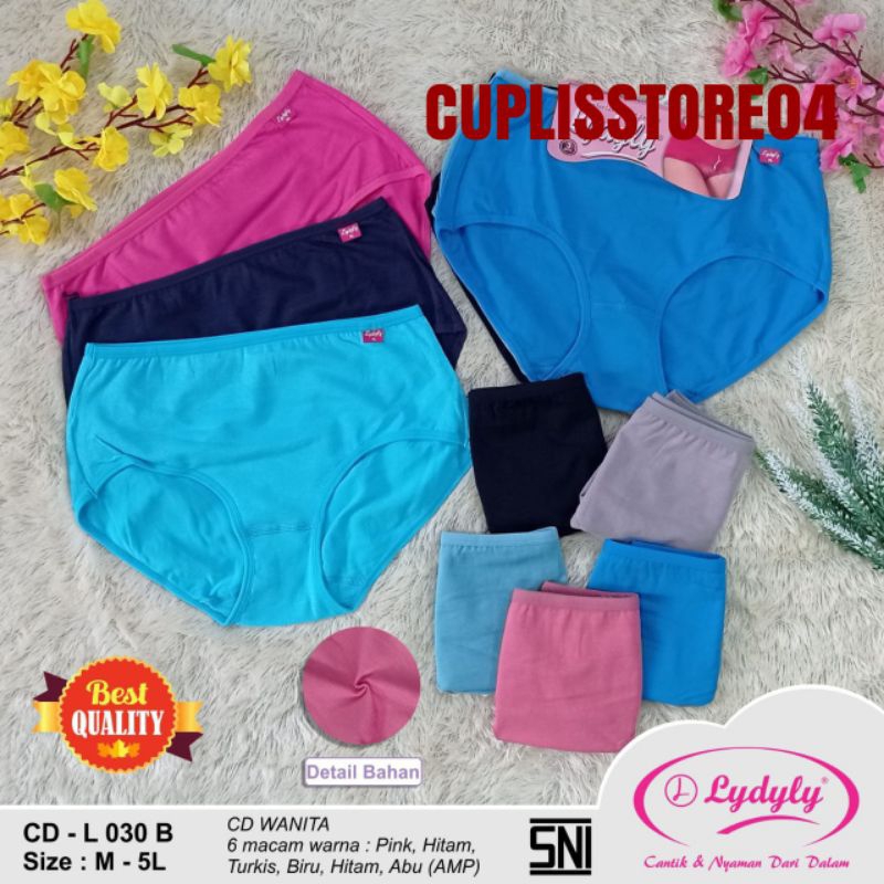 1biji CELANA DALAM LYDYLY JUMBO 3L 4L 5L//CELANA DALAM LYDYLY JUMBO 3L,4L,5L