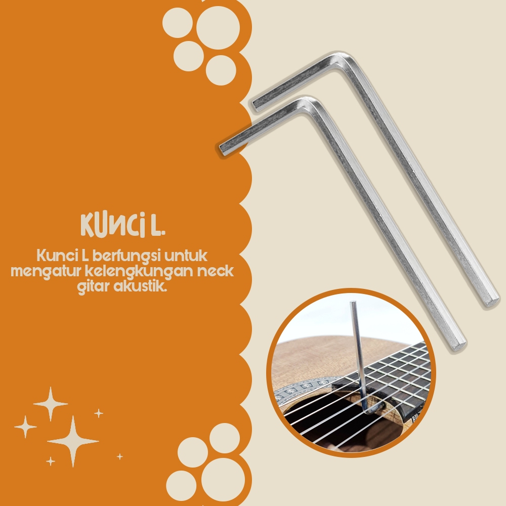Kunci L Trusrood Gitar Akustik