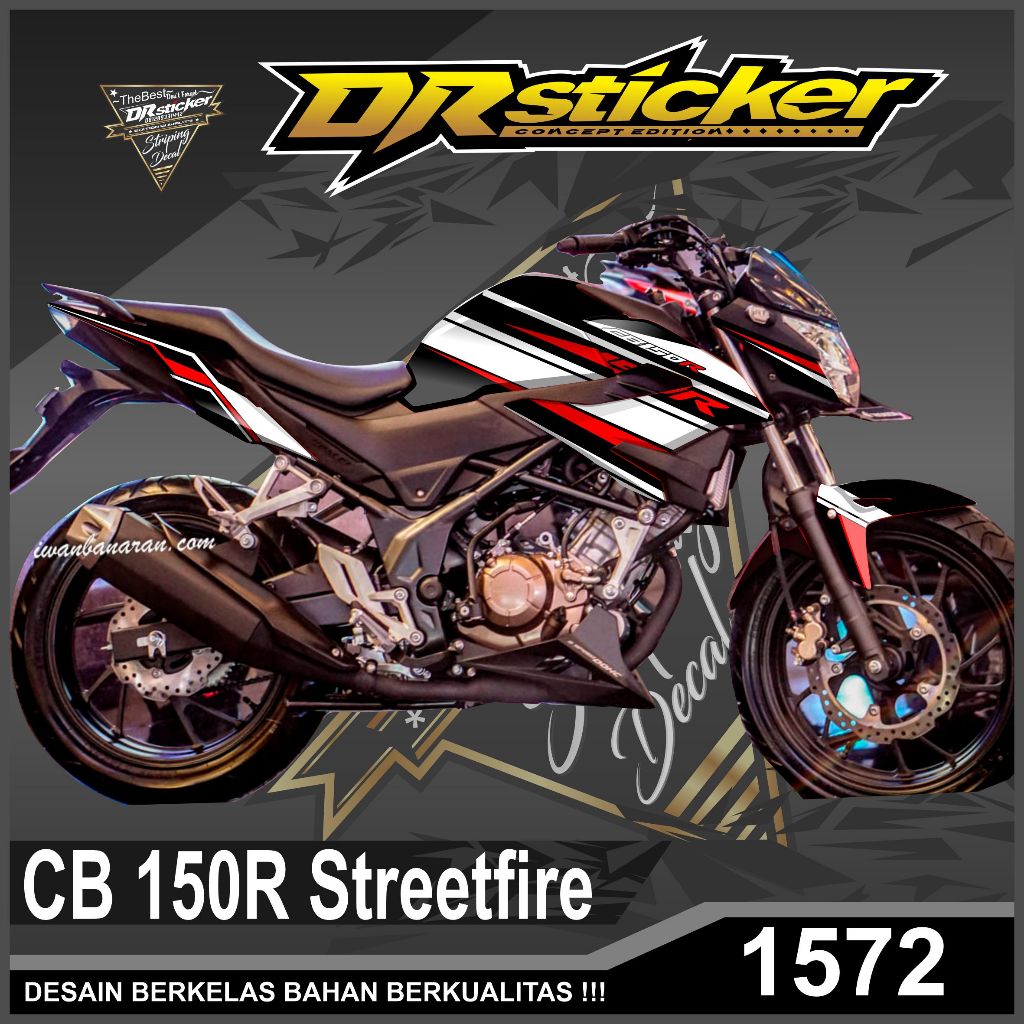 DECAL CB150R STREETFIRE - STIKER CB150R V3 - STRIPING CB150R NEW V3