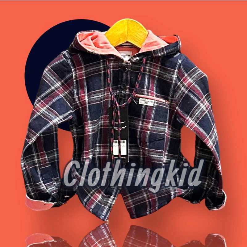 BEST SELLER LIMITED KEMEJA HOODIE ANAK LAKI-LAKI 6 BULAN-12 TAHUN FLANEL/PLANEL KOTAK-KOTAK LENGAN P