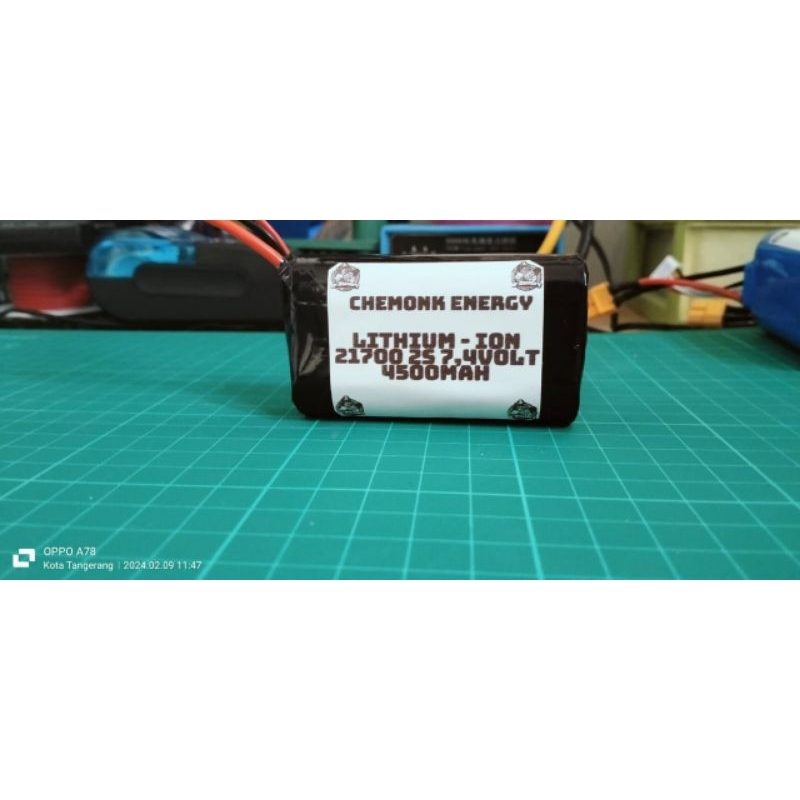 baterai rc 7,4volt lithium ion