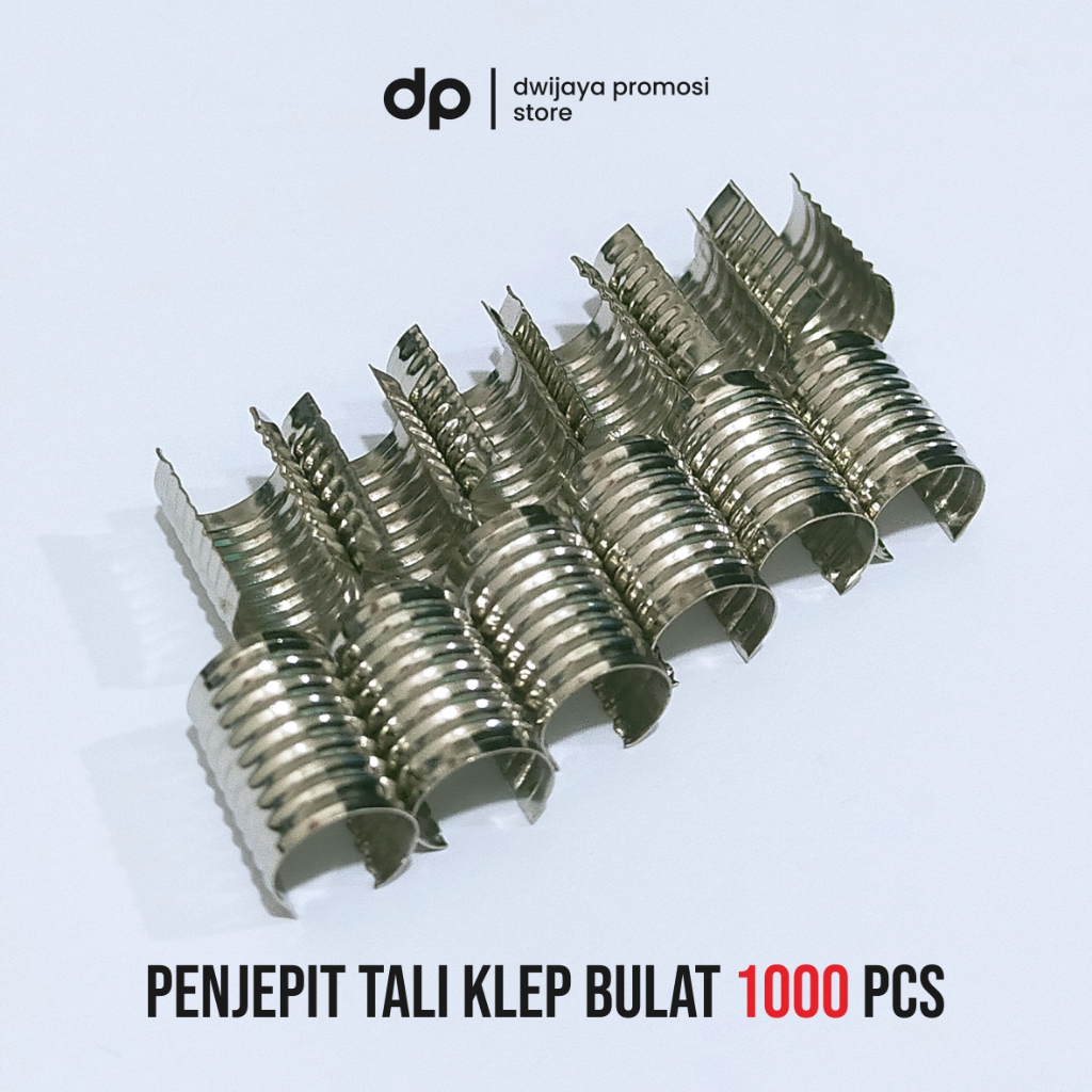 

Penjepit Klep Bulat / Klem Ring Bulat Penjepit Tali ID Card Serba Guna isi 1000 pcs