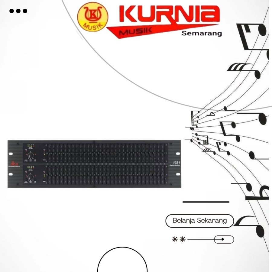 DBX 1231V - 1231 V - 1231-V Original Garansi Resmi Equaliser 2x31 Band
