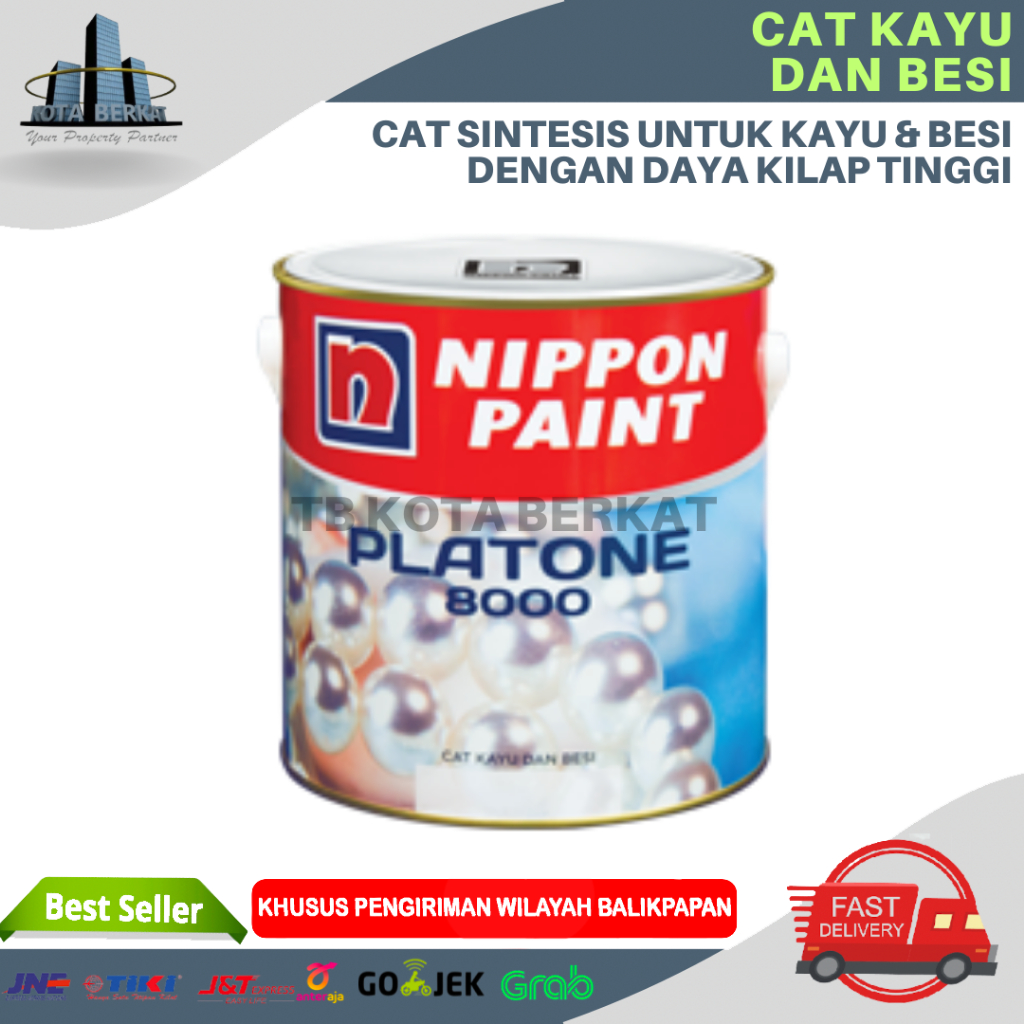 CAT PLATONE NIPPON PAINT / CAT KAYU DAN BESI PLATONE 3.78L