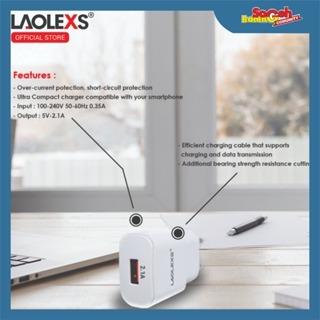 KEPALA CHARGER LAOLEXS LH-021A 2.4A