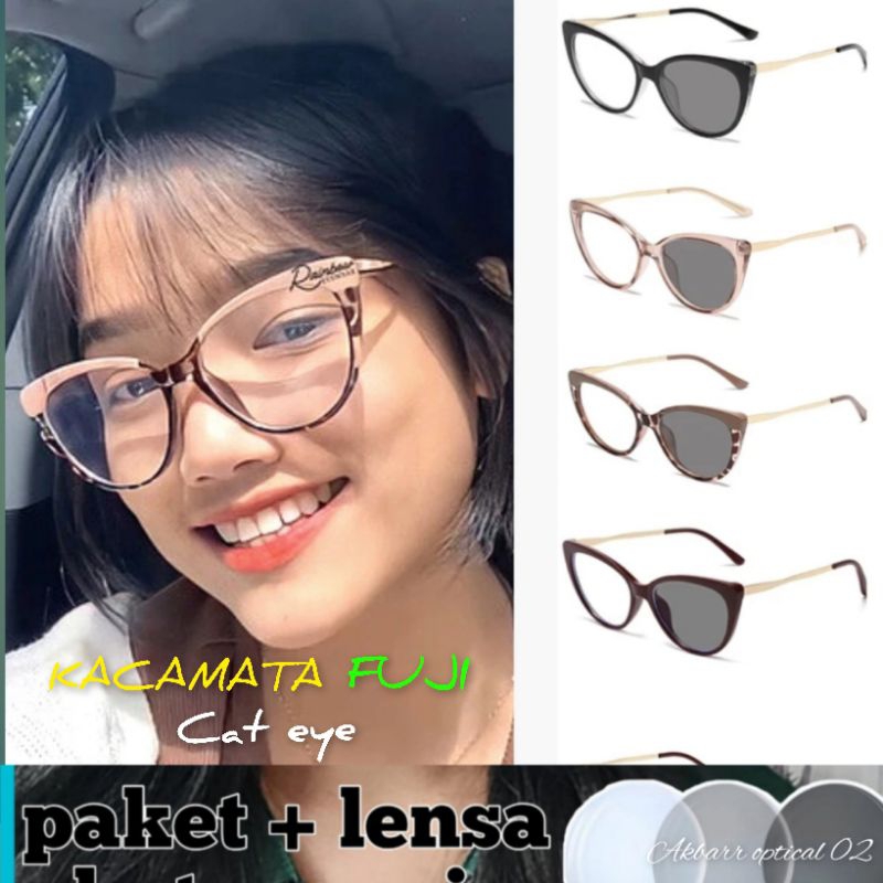 KACAMATA FUJI CAT EYE 5018 PAKET PHOTOCROMIC