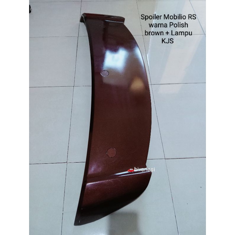 Spoiler Mobilio RS Polish brown+ Lampu KJS / Lampu topi belakang Mobilio RS