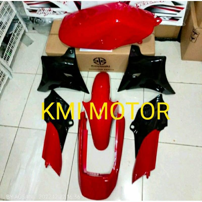 bodi ninja ss merah fullset original tanpa stiker