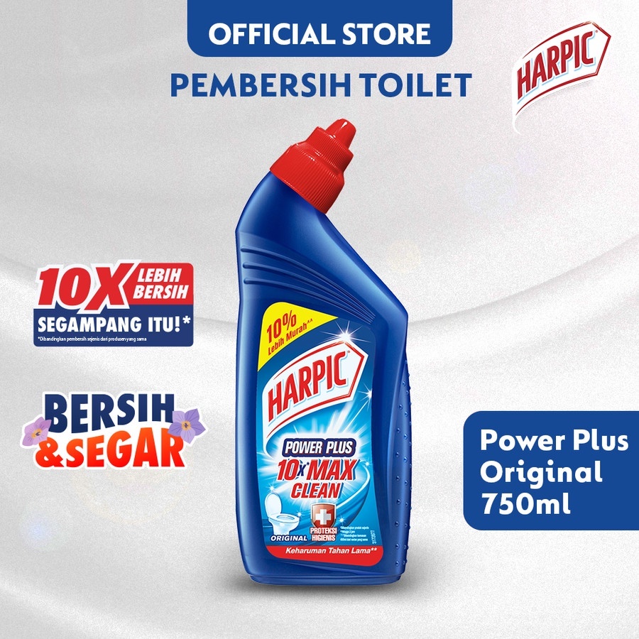 Harpic Power Plus Original 750ml / Harpic Pembersih Toilet Biru