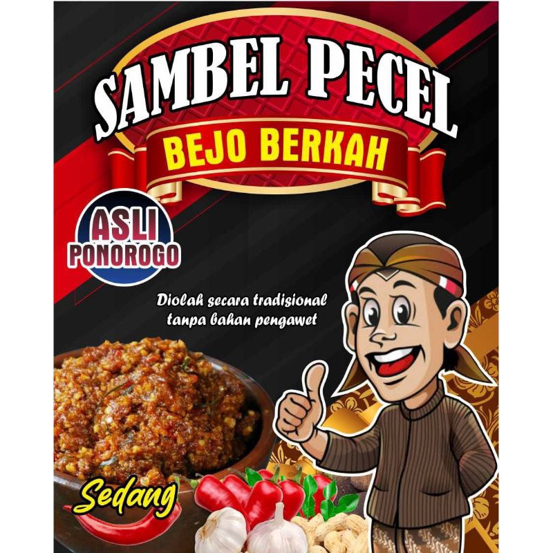 

sambel pecel sangrai ponorogo 250gram, tanpa bahan pengawet