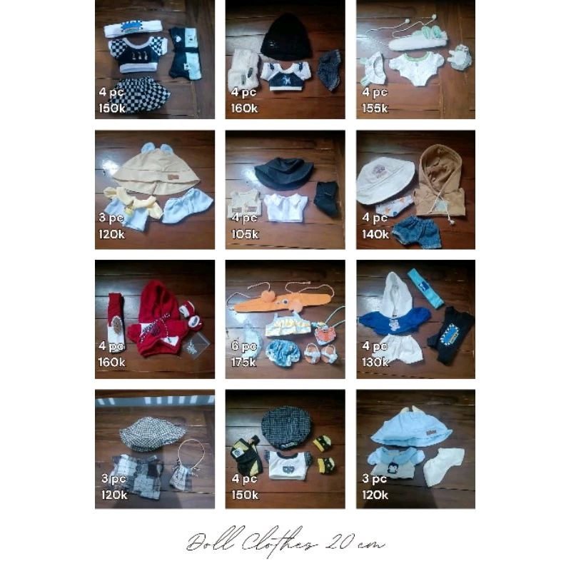 Doll clothes 20cm / 15cm