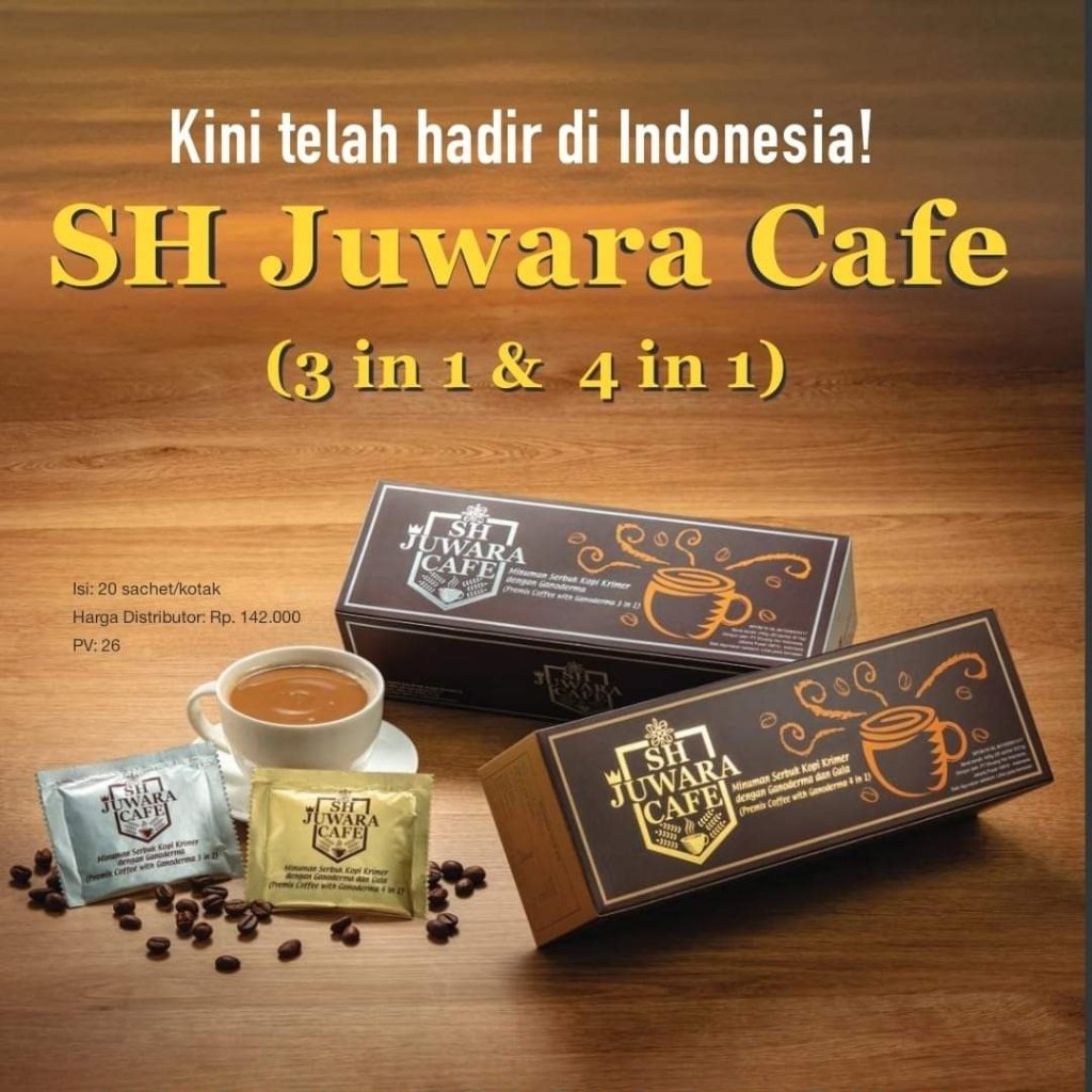 

ISI 20 SASET Kopi Juwara SH Cafe | SH Juwara Cafe 3 in 1 / 4 in 1