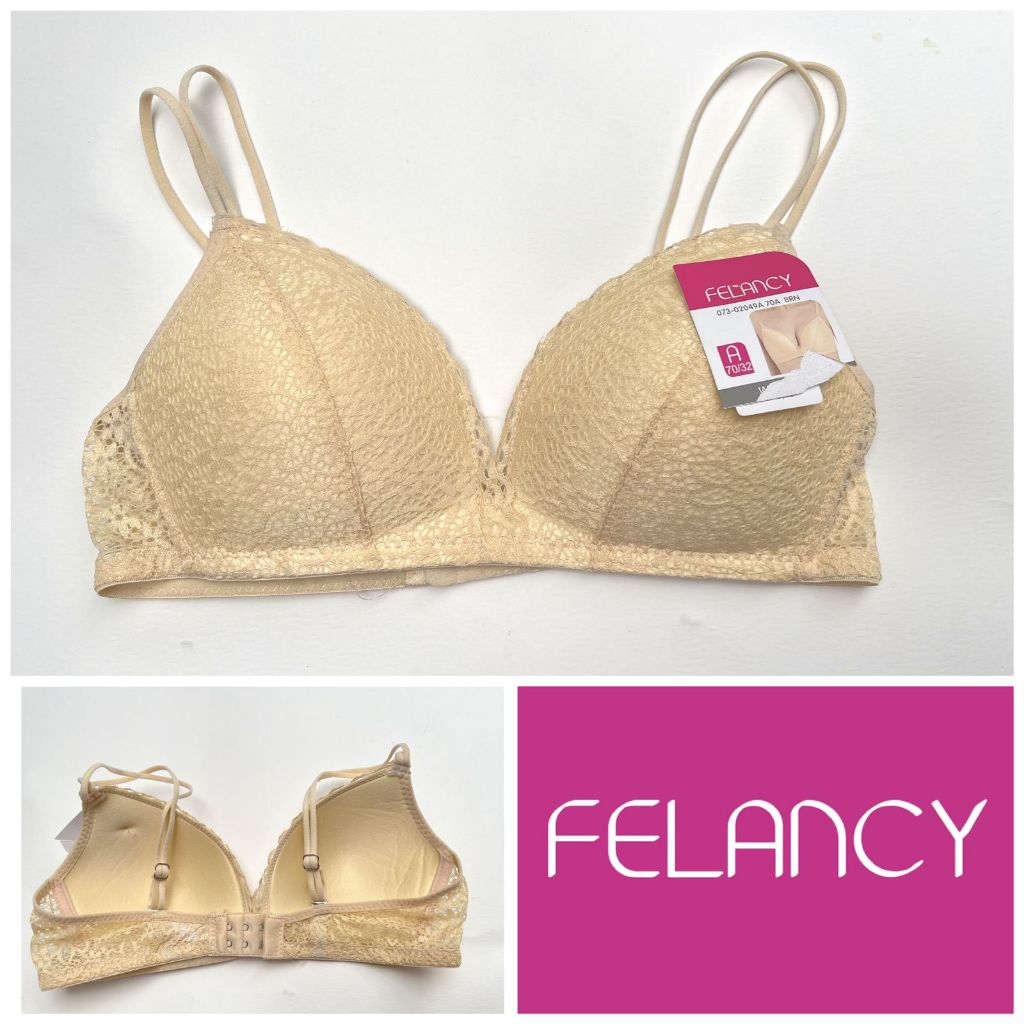 CODE BF049 BRN Bra Felancy  Size hanya 32A, 34A, 36A