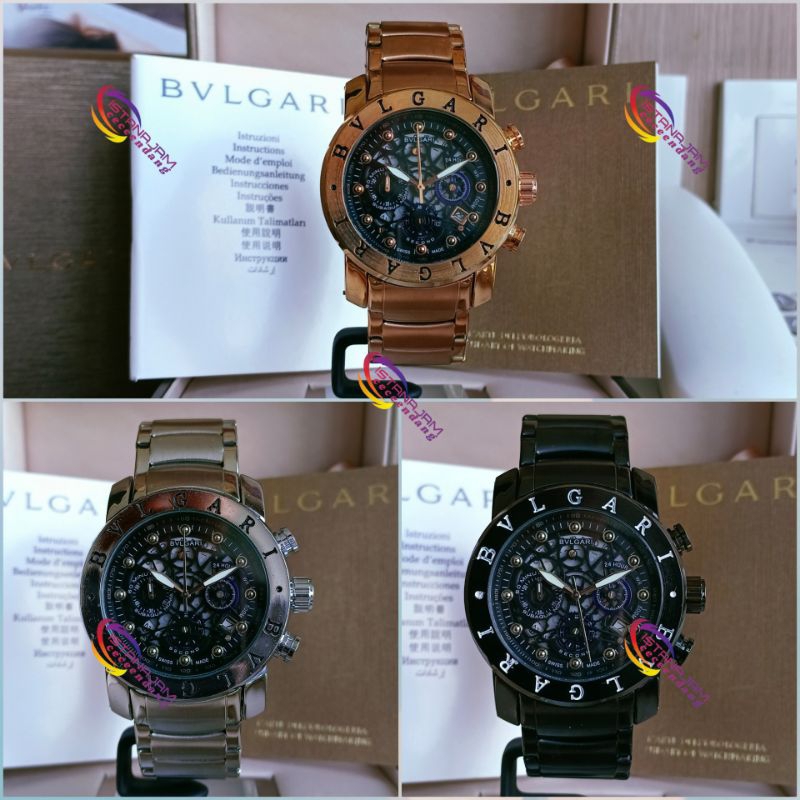 jam tangan pria bvlBVLGARI- Jam cowok crono