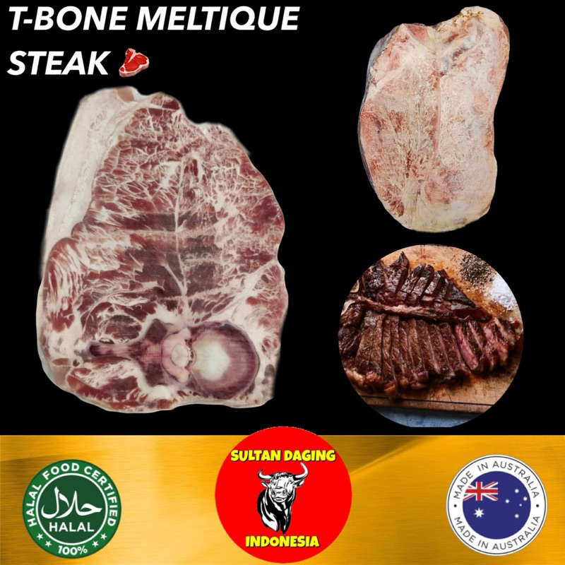 

T BONE MELTIQUE STEAK 1 KG IMPORT AUSTRALIA/T-BONE STEAK/PORTERHOUSE/ T-BONE BEEF MELTIQUE/ T-BONE PORTERHOUSE STEAK/ TBONE STEAK/ TBONE MELTIQUE