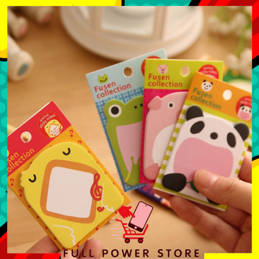 

FPS Sticky Notes Motif Hewan Tempelan Kertas Catatan Memo Note Karakter Animal Mini Book Karakter Binatang Lucu