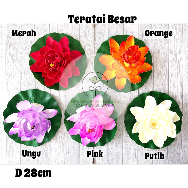 Bunga Teratai Air D 28cm / Teratai Air / Bunga Artificial