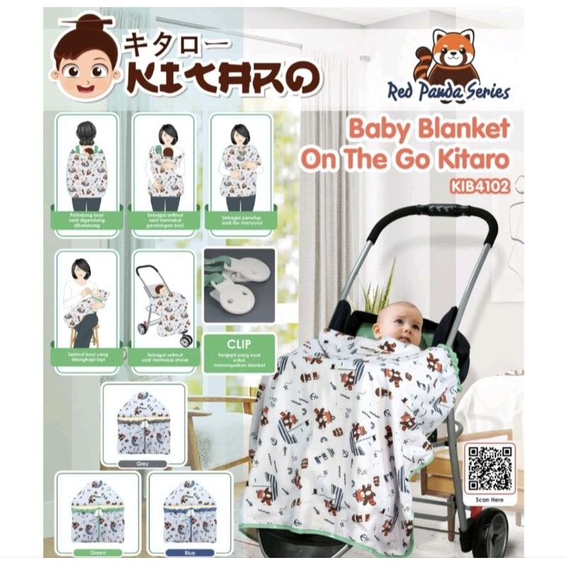 BLANKET ON THE GO|SCOT KIB4102 BLANKET ON THE GO KITARO PANDA