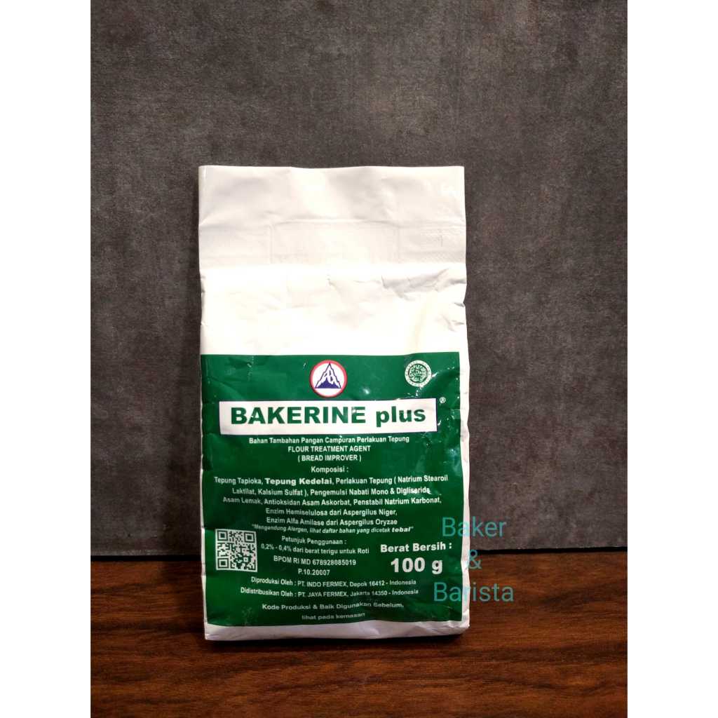 

Pelembut Roti Bread Improver Bakerine Plus 100gr / pelembut roti donut