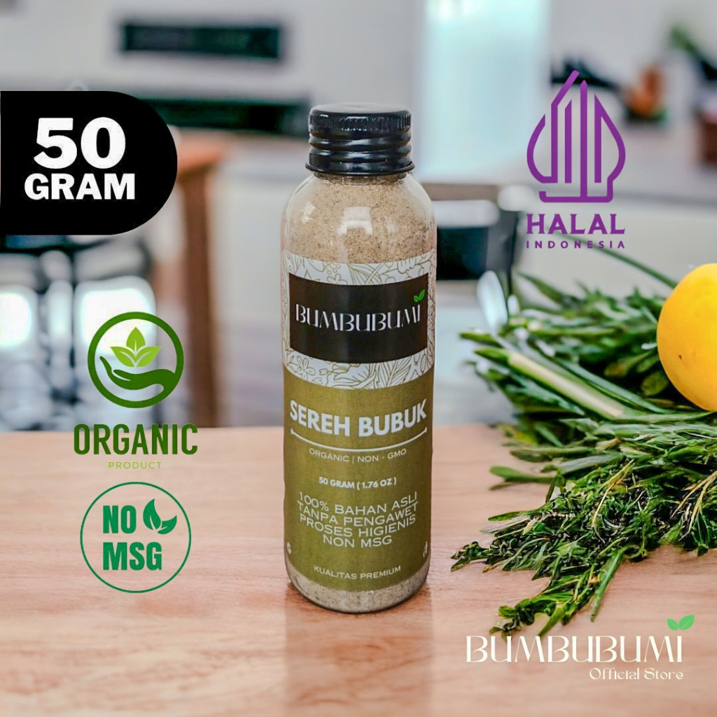 

Bumbubumi Sereh Bubuk / Serai Bubuk / Lemongrass Powder 50gr